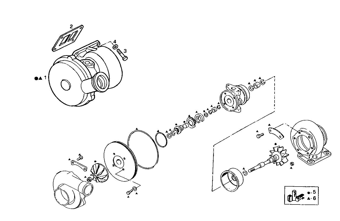 TURBOCHARGER - 8361SRi12.00 8361SRI12 parts diagram