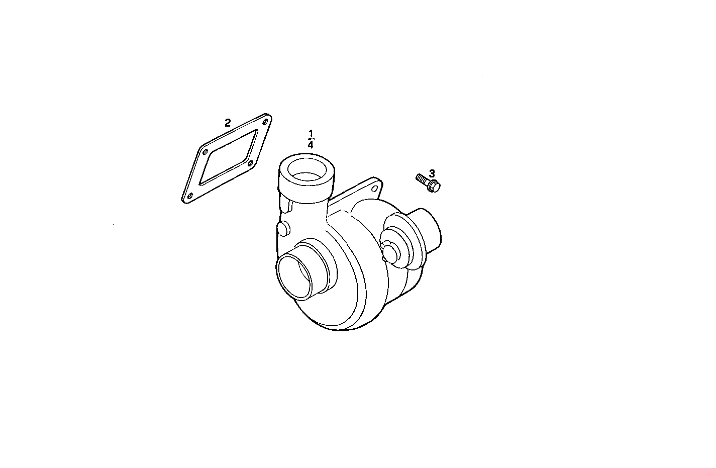 TURBOCHARGER - 8040SRC21.11 8040SRC21 parts diagram