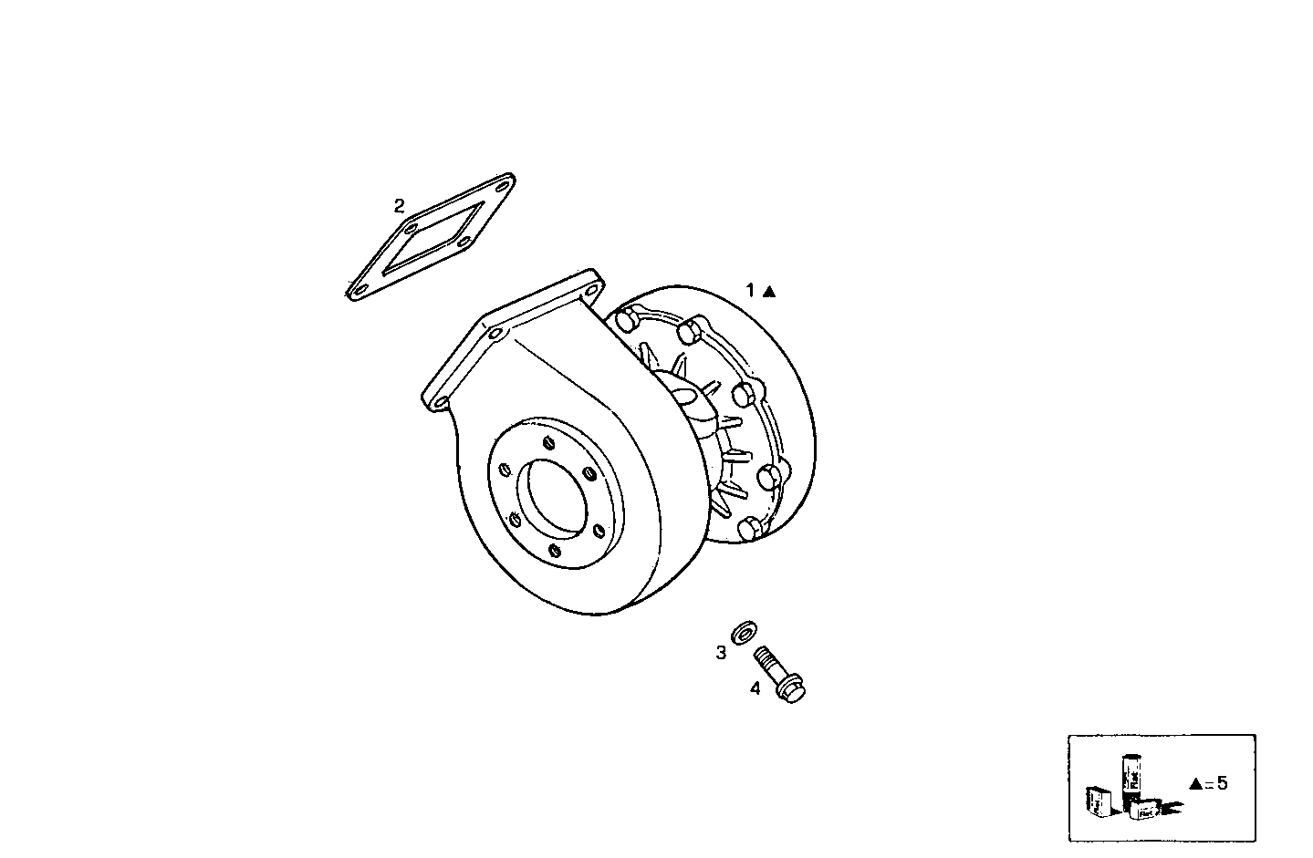 TURBOCHARGER - 8210SRi28.00A580 8210SRi28 parts diagram