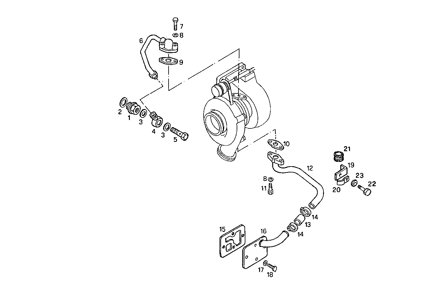 TURBOCHARGER - 8210SRi28.00A580 8210SRi28 parts diagram