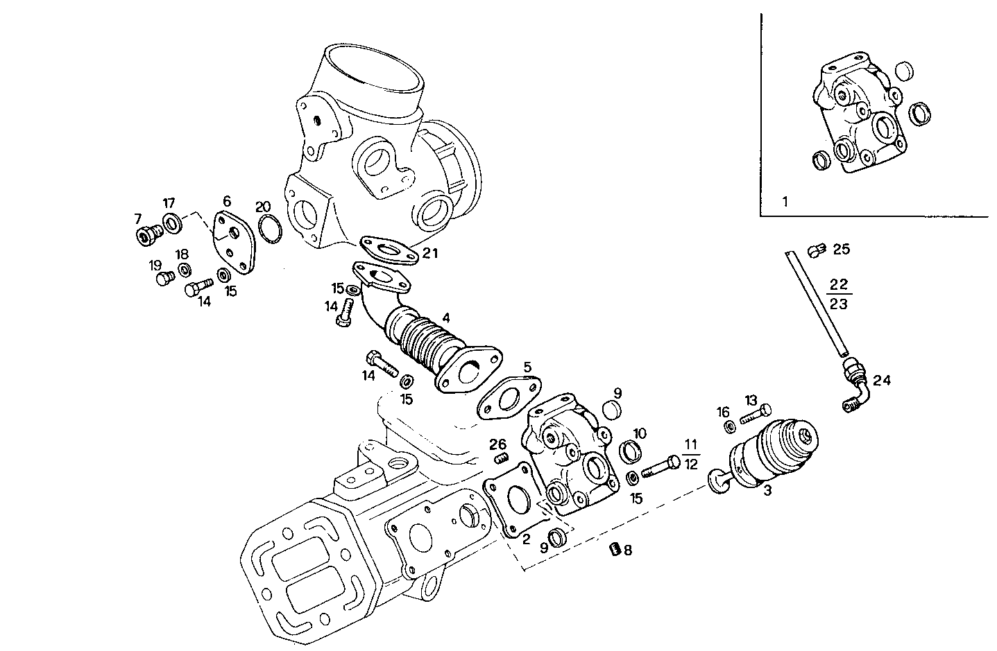 TURBOCHARGER - 8291SRM12.12 8291SRM12 parts diagram