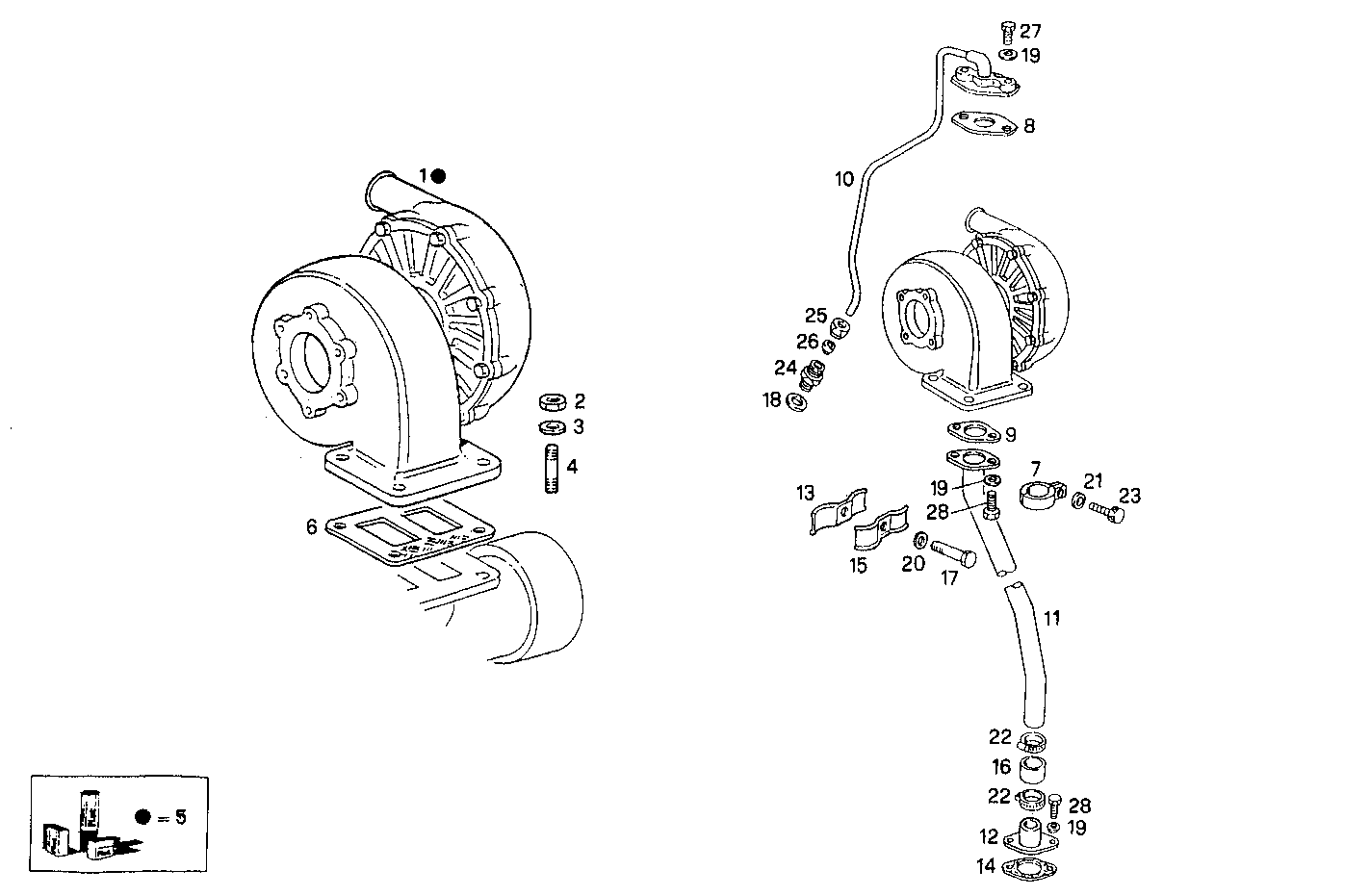 TURBOCHARGER - 8061Si12.06 8061Si12 parts diagram