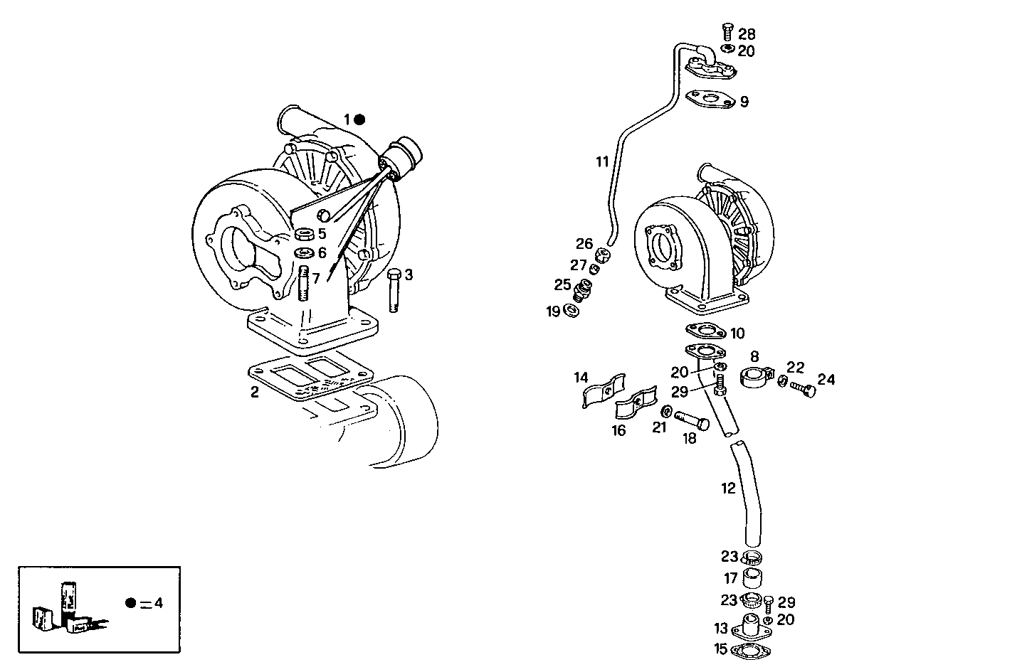 TURBOCHARGER - 8061Si36.05 8061Si36 parts diagram