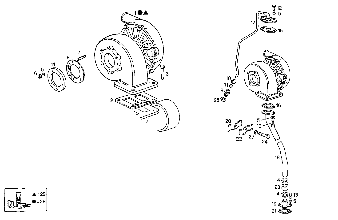 TURBOCHARGER - 8065LE00.00 8065LE00 parts diagram