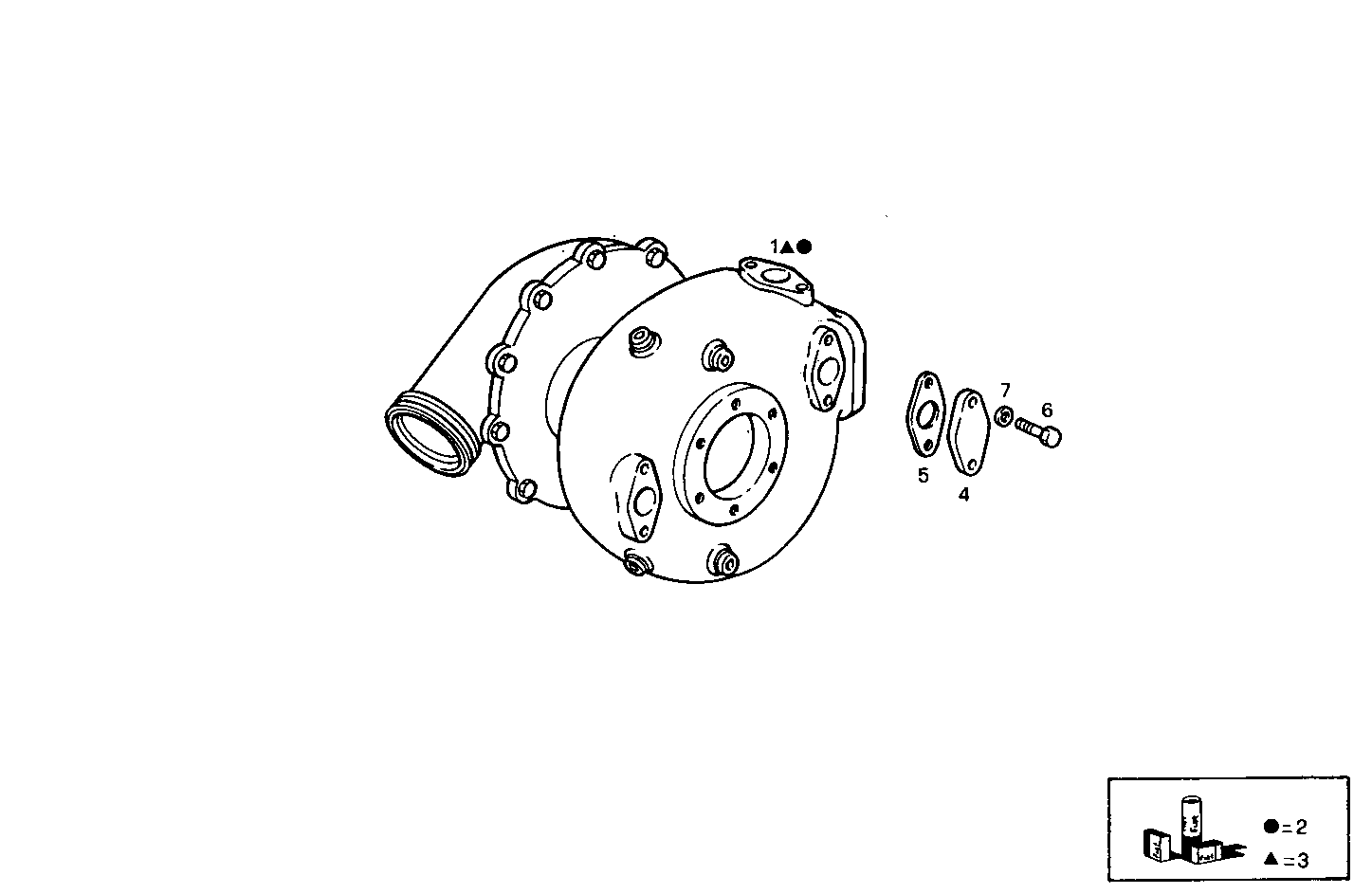 TURBOCHARGER - 8210SRM45.10 8210SRM45 parts diagram