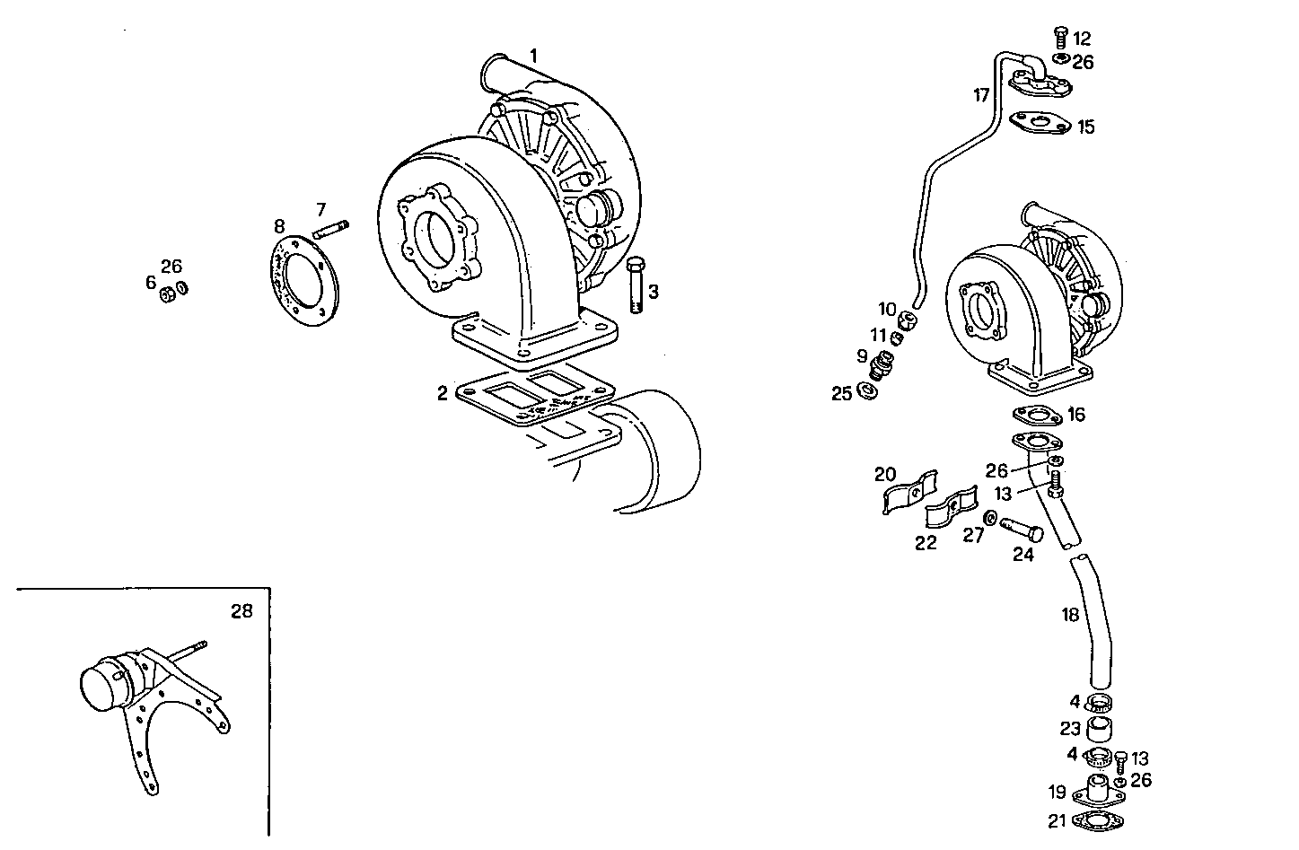 TURBOCHARGER - 8065SE00.00A006 8065SE00 parts diagram