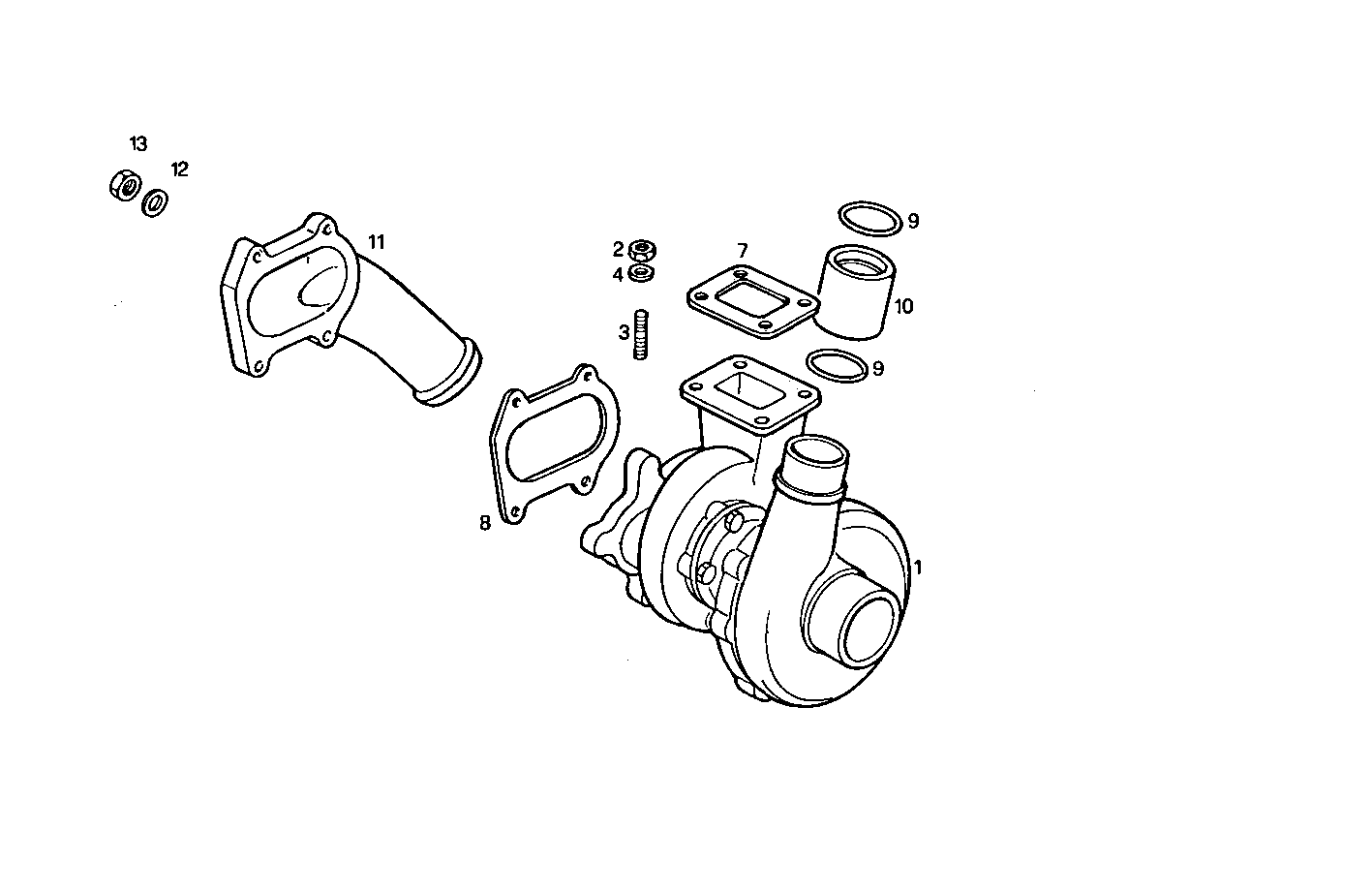 TURBOCHARGER - 8140SE00.00A012 8140SE00 parts diagram