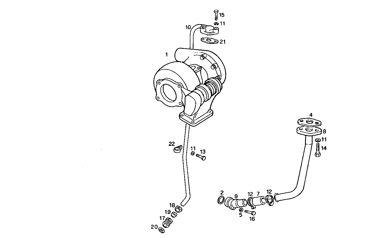 TURBOCHARGER - 8045SRE10.50 8045SRE10 parts diagram