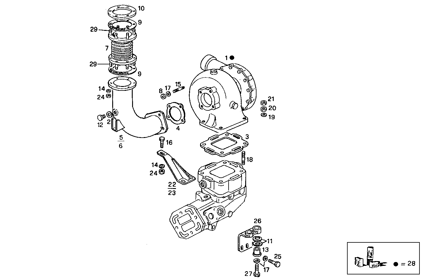 TURBOCHARGER parts diagram