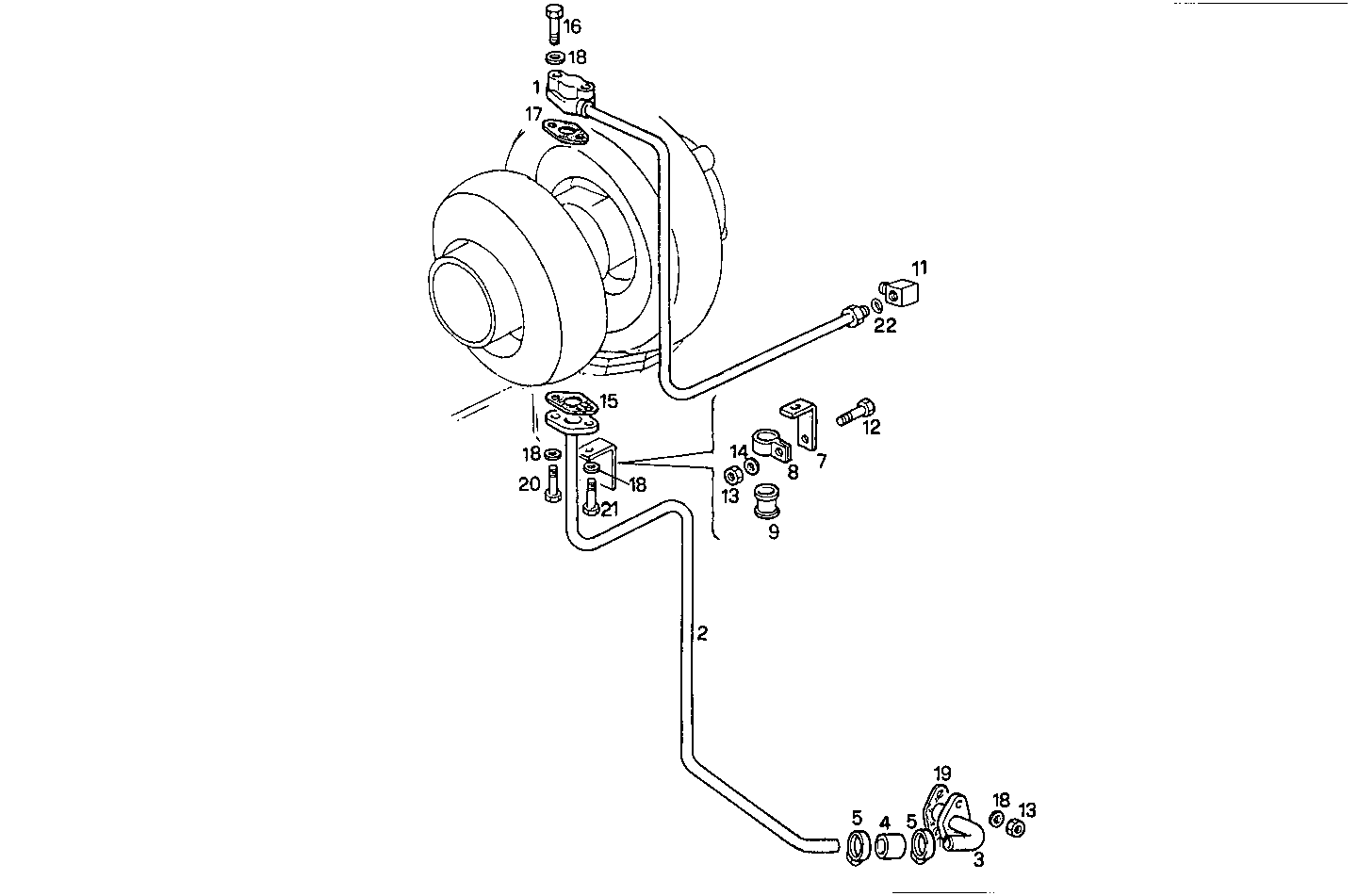 TURBOCHARGER - 8060SRM33.10 8060SRM33 parts diagram
