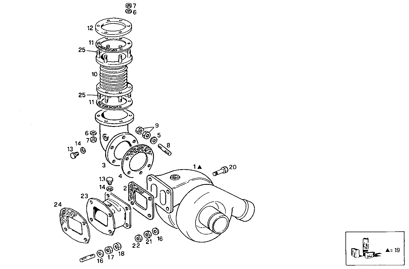 TURBOCHARGER parts diagram