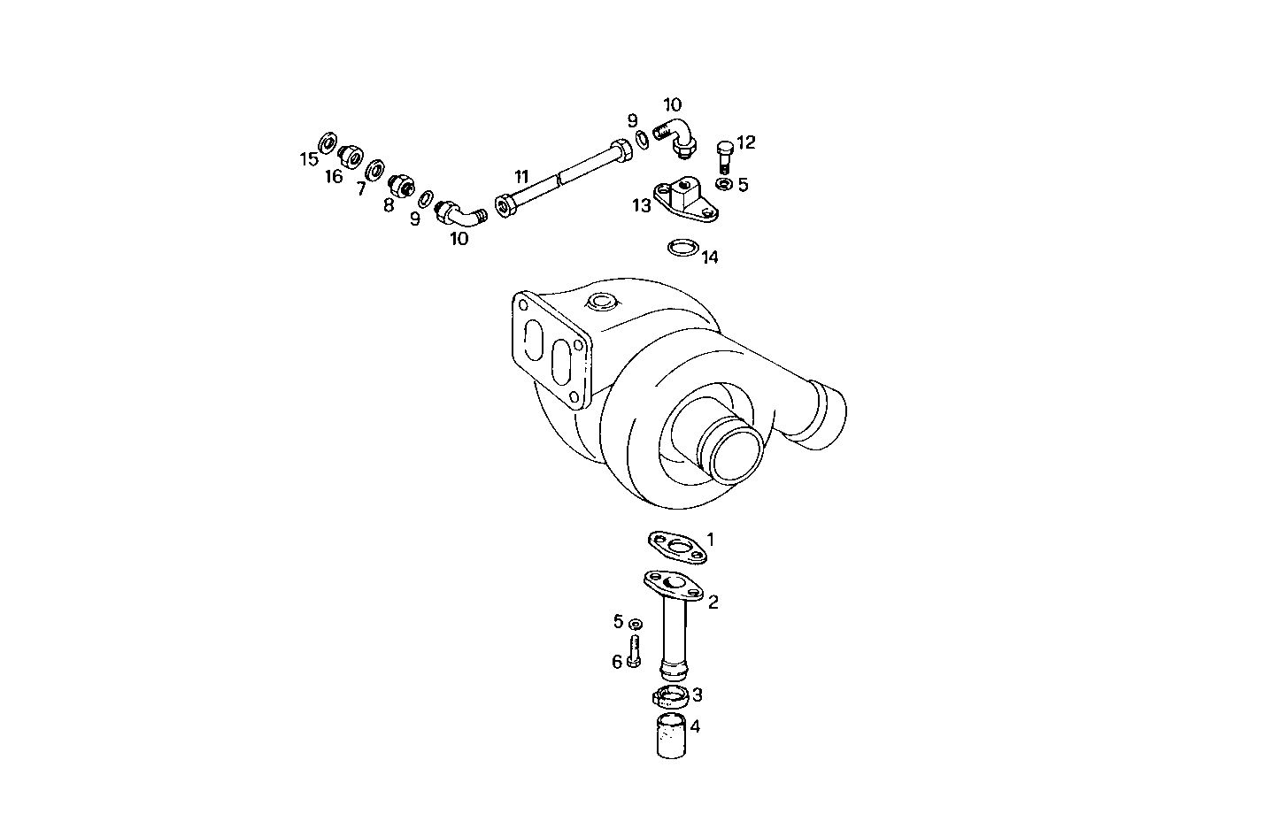 TURBOCHARGER parts diagram