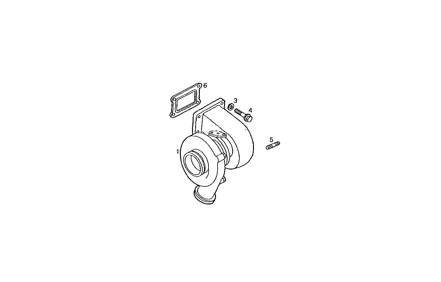 TURBOCHARGER - 8210SRC21.00 8210SRC21 parts diagram