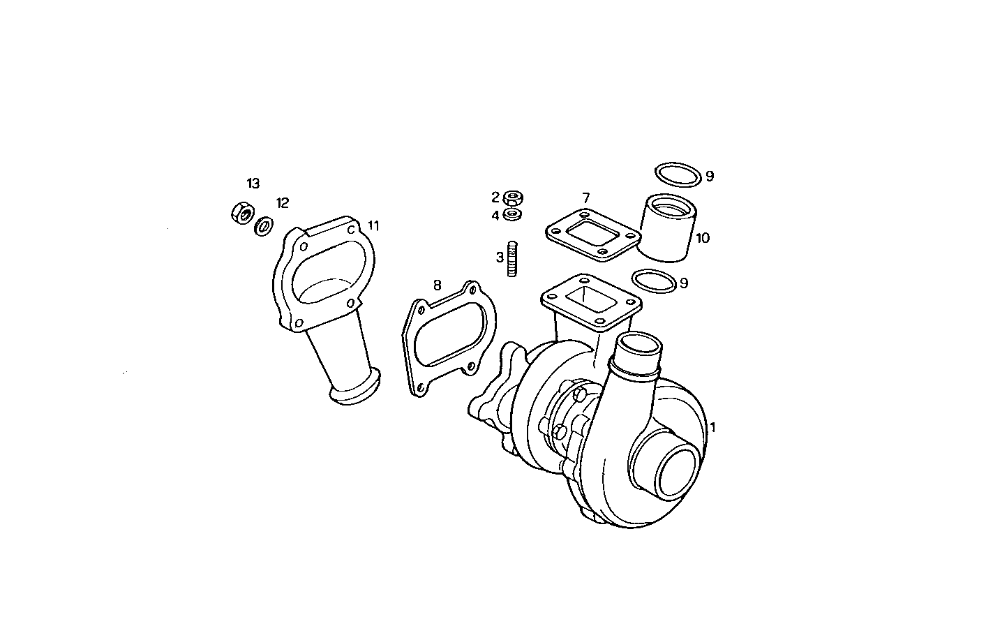 TURBOCHARGER - 8140SE00.00A016 8140SE00 parts diagram