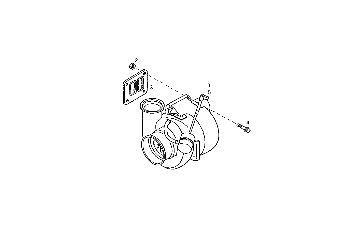 TURBOCHARGER - 8460SRC21.10 8460SRC21 parts diagram