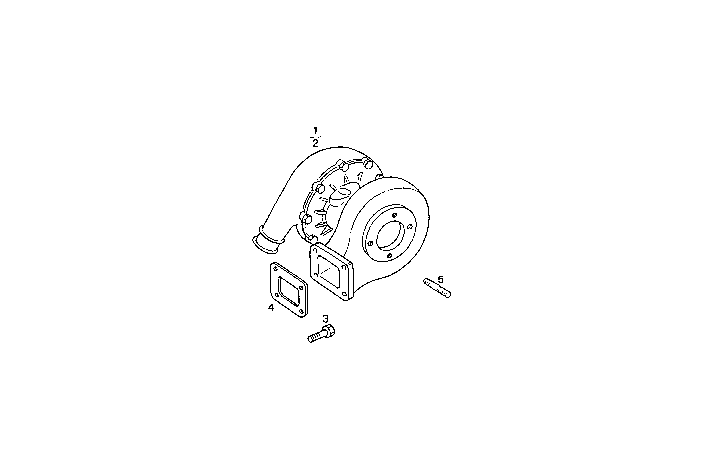 TURBOCHARGER - 8280SRC21.10 8280SRC21 parts diagram