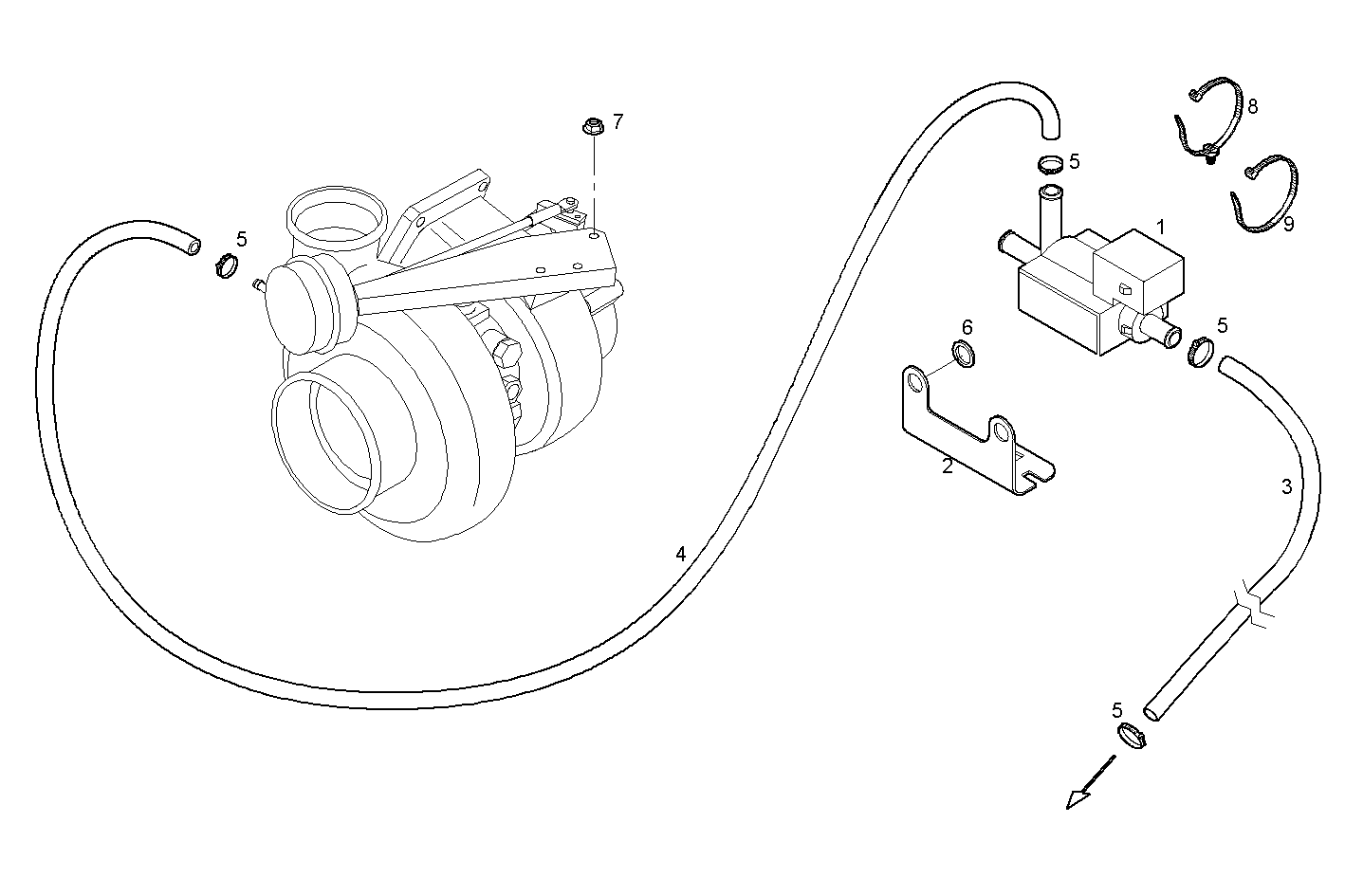 CONTROL VALVE - F2BE0642A*A002 CURSOR 8 CNG parts diagram