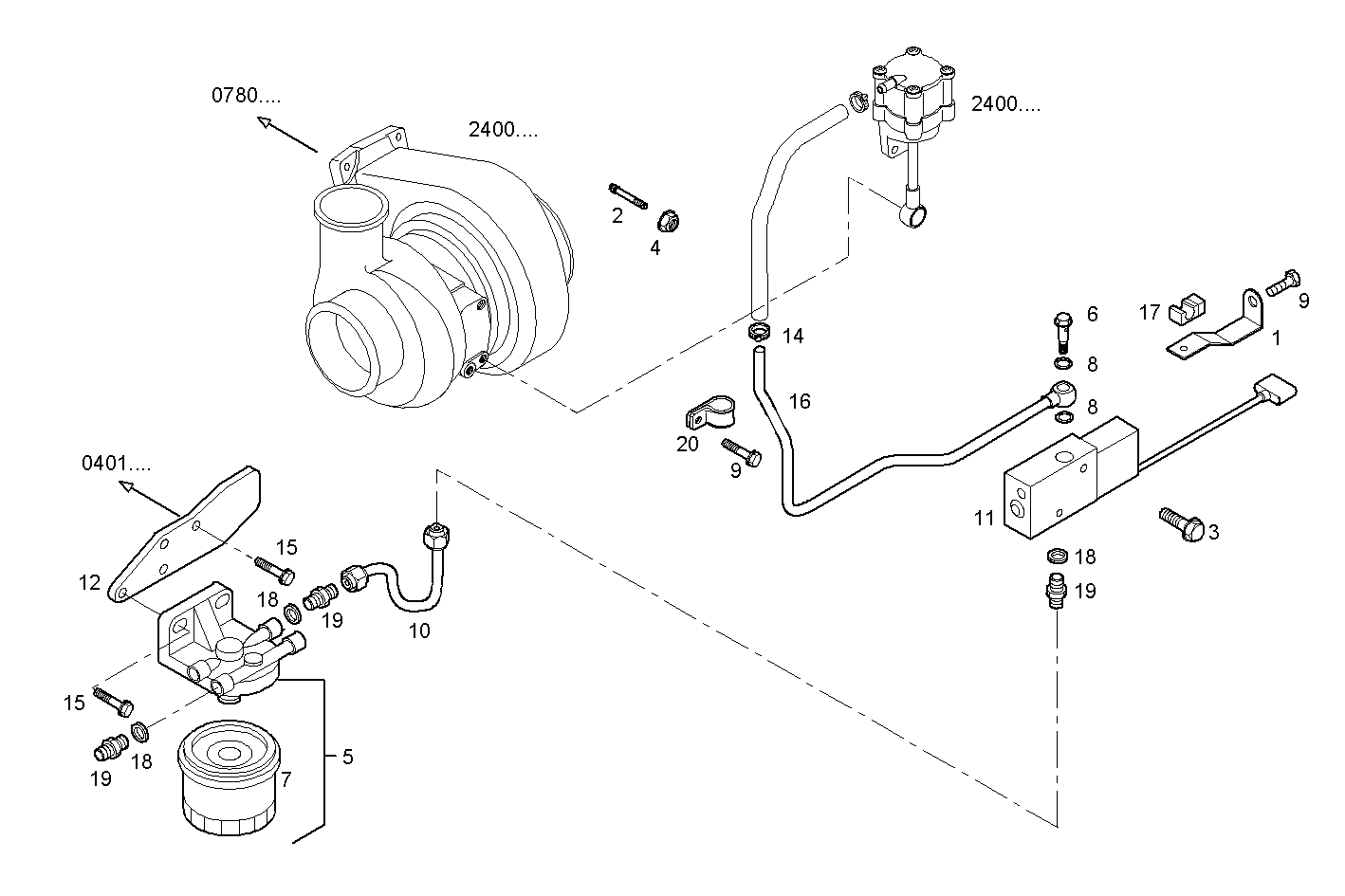 CONTROL VALVE - C78ENTC25.00A003 CURSOR 8 - EURO 3 parts diagram