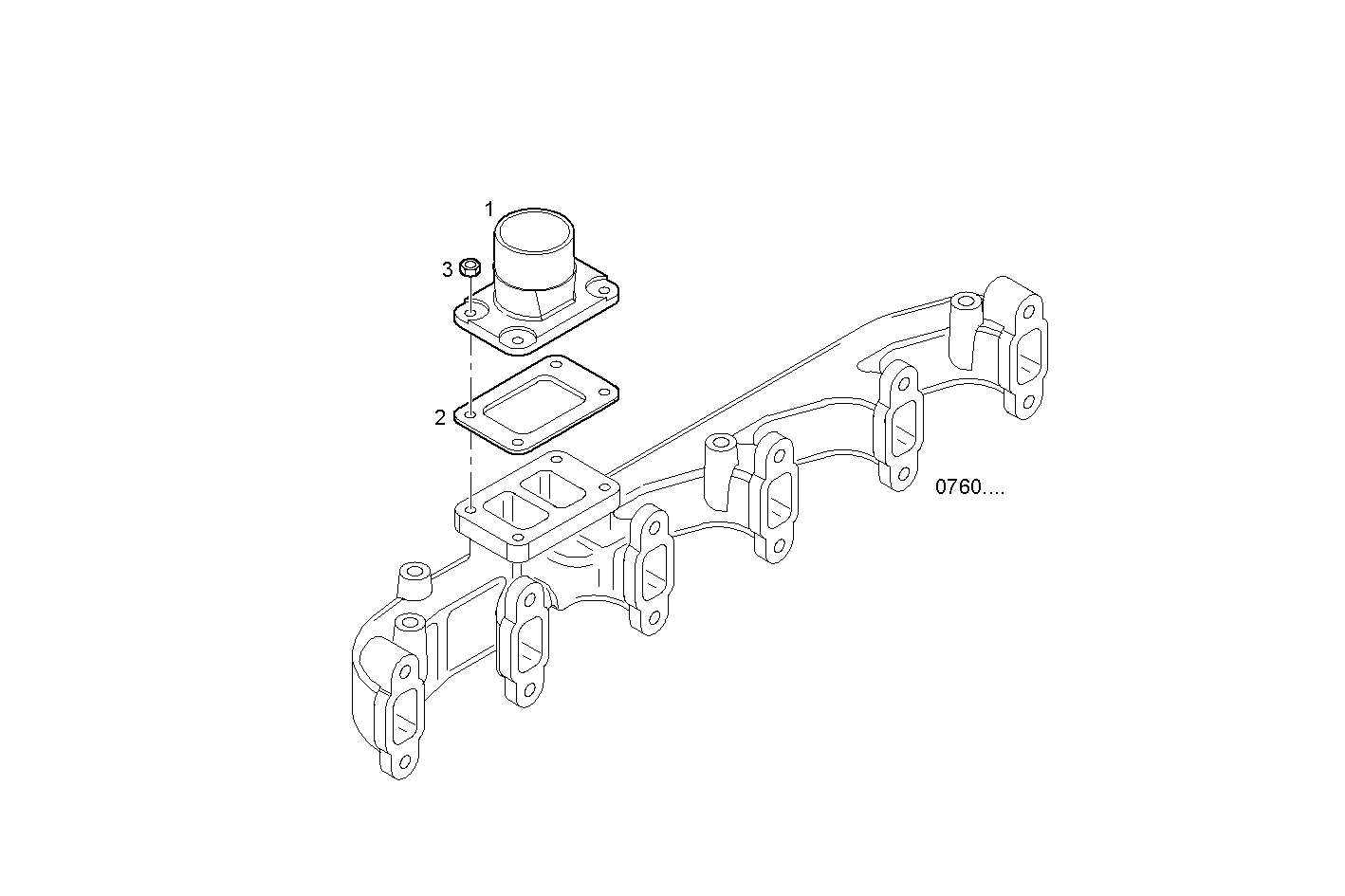 SUPERCHARGING LINES - N67MSAE00.00A800 NEF 6 mechanic. - TIER 2 parts diagram