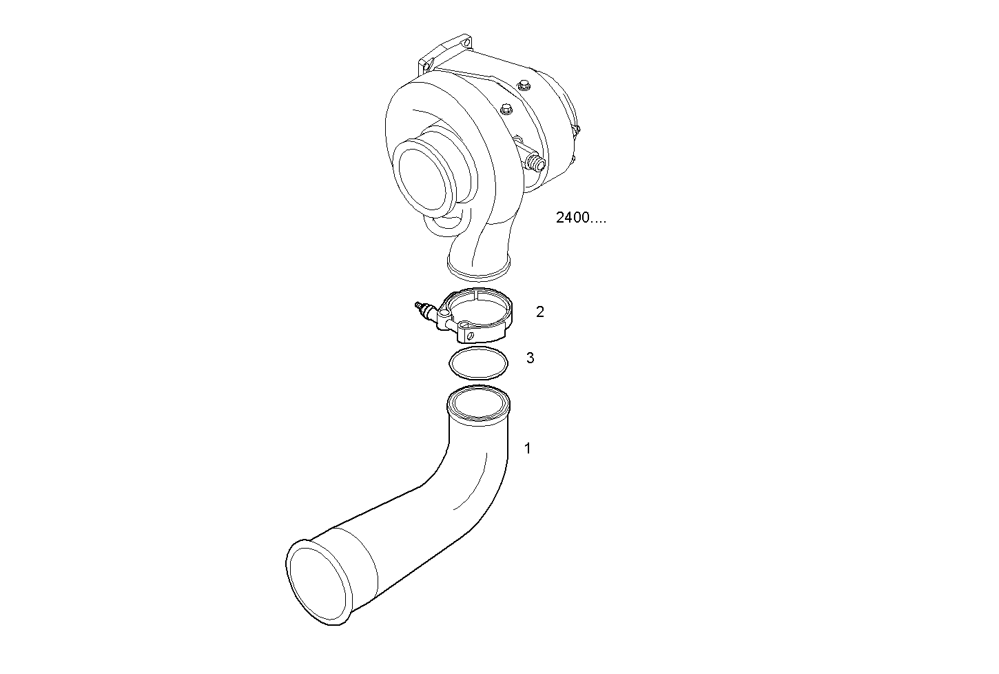 EXIT AIR PIPE - C78ENTE20.00A001 CURSOR 8 - TIER 2 parts diagram