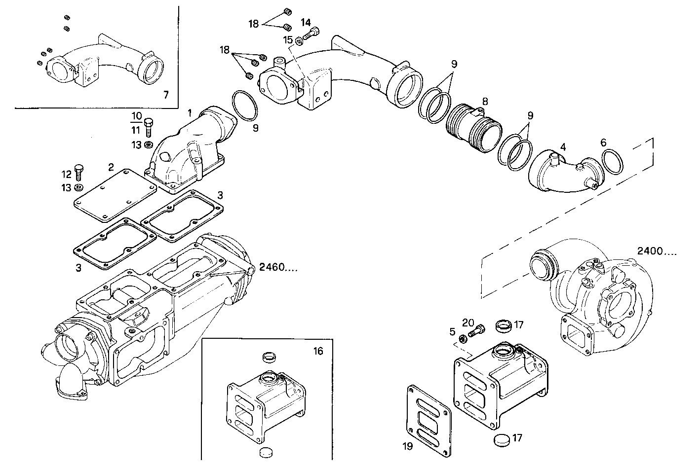 SUPERCHARGING LINES - C78ENTM30.10A002 CURSOR 8 parts diagram