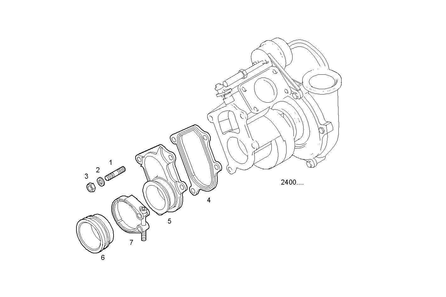 SUPERCHARGING LINES - N40ENTC21.00A010 NEF 4 electron. - EURO 3 parts diagram