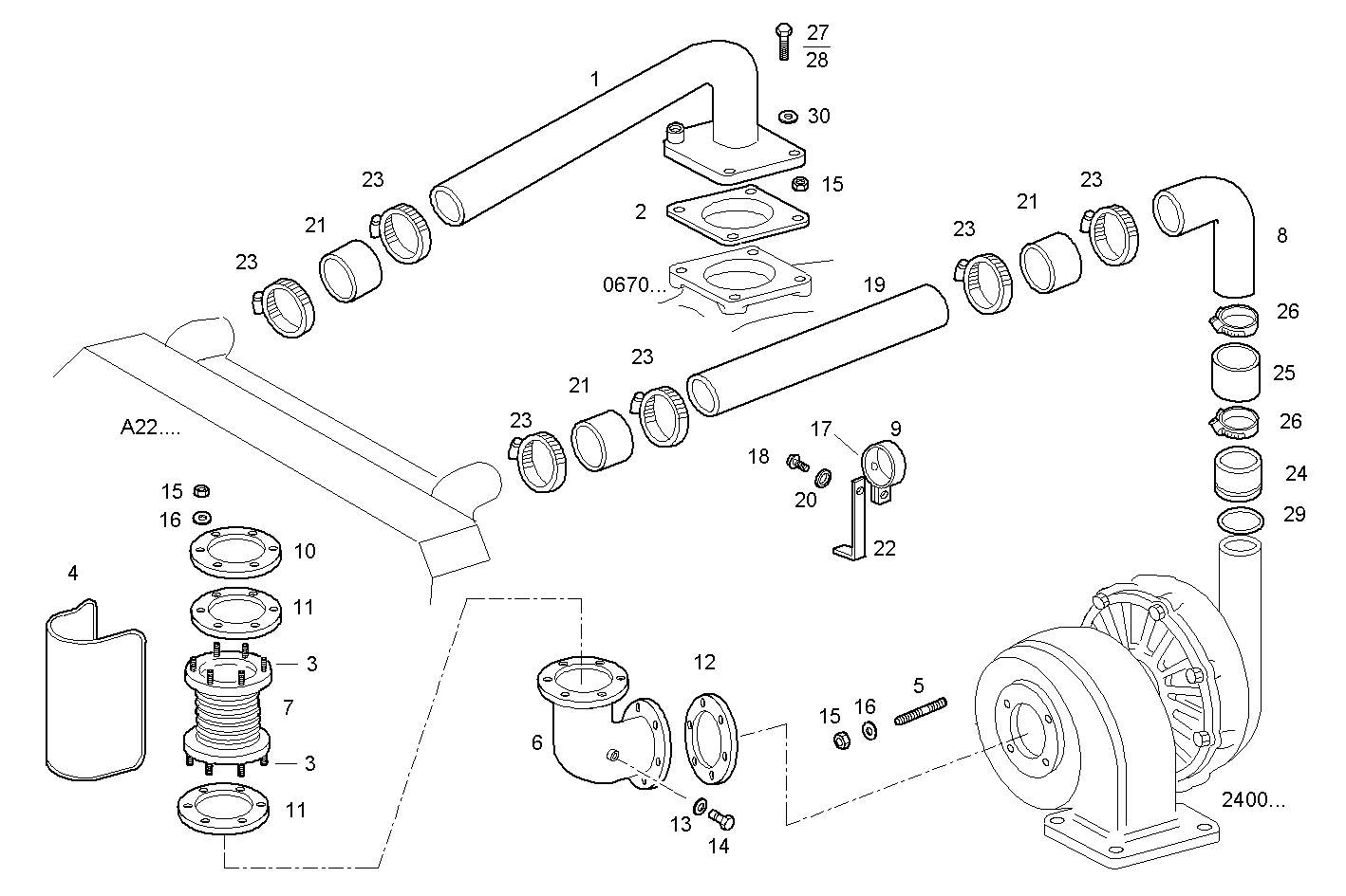 SUPERCHARGING LINES - 8061SRU26.06 8061SRU26 parts diagram