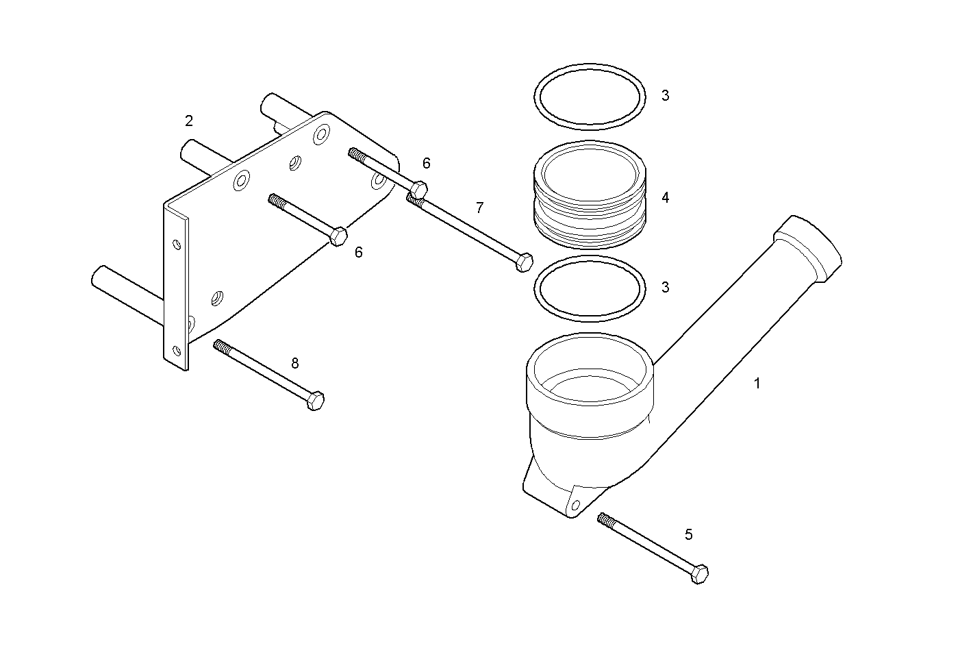 SUPERCHARGING LINES - N67MNSM22.10 NEF 6 mechanic. parts diagram
