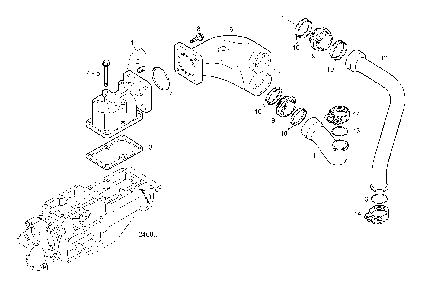 SUPERCHARGING LINES - C13ENTM77.10 CURSOR 13 parts diagram