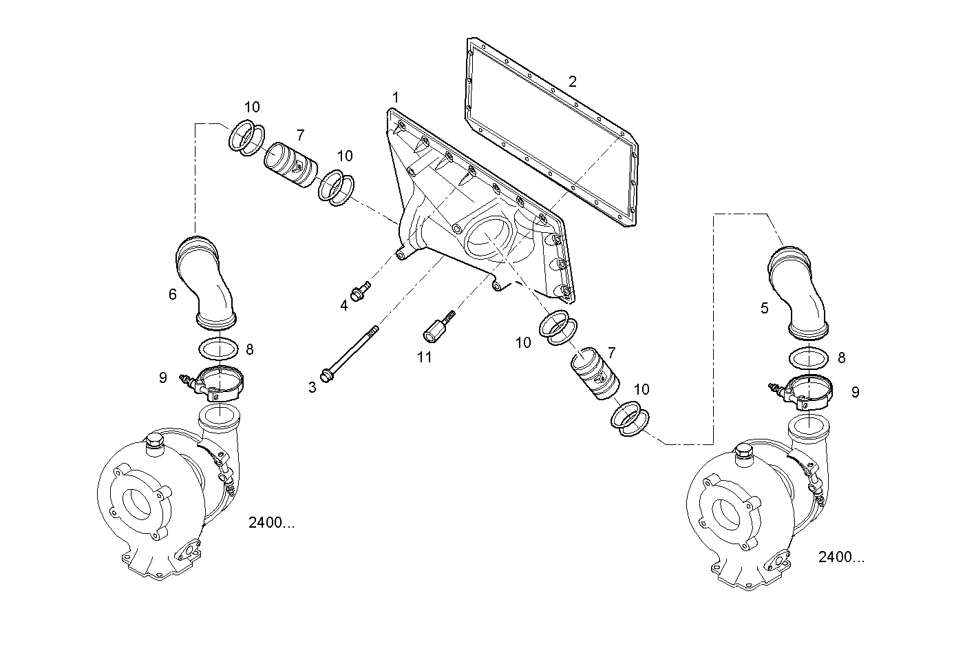 SUPERCHARGING LINES - V08ENTM12.10A210 VECTOR 8 parts diagram