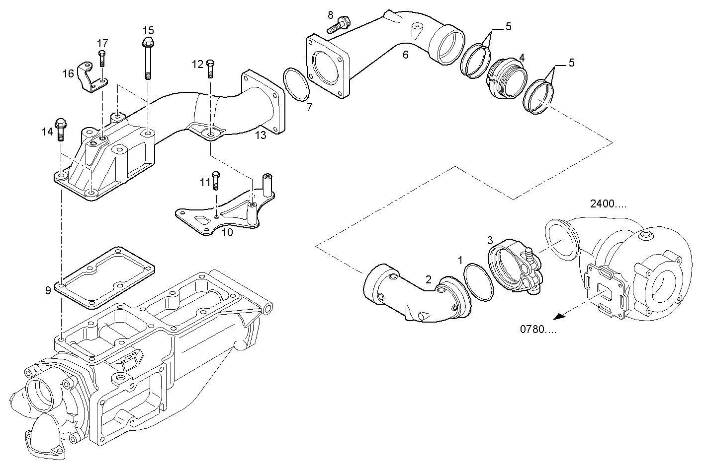 SUPERCHARGING LINES - C13ENSM33.10 CURSOR 13 parts diagram