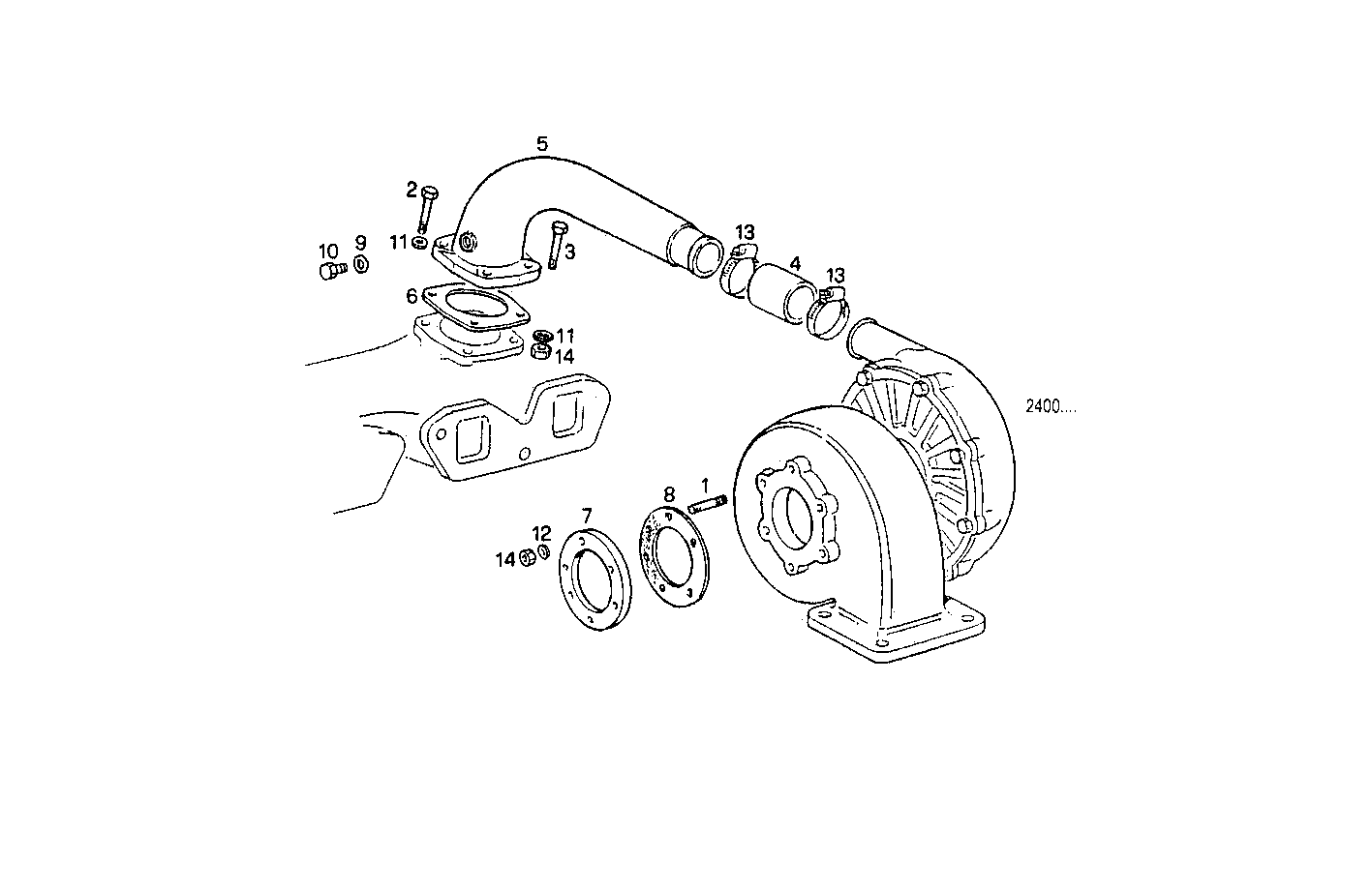 SUPERCHARGING LINES - 8065LE00.00 8065LE00 parts diagram