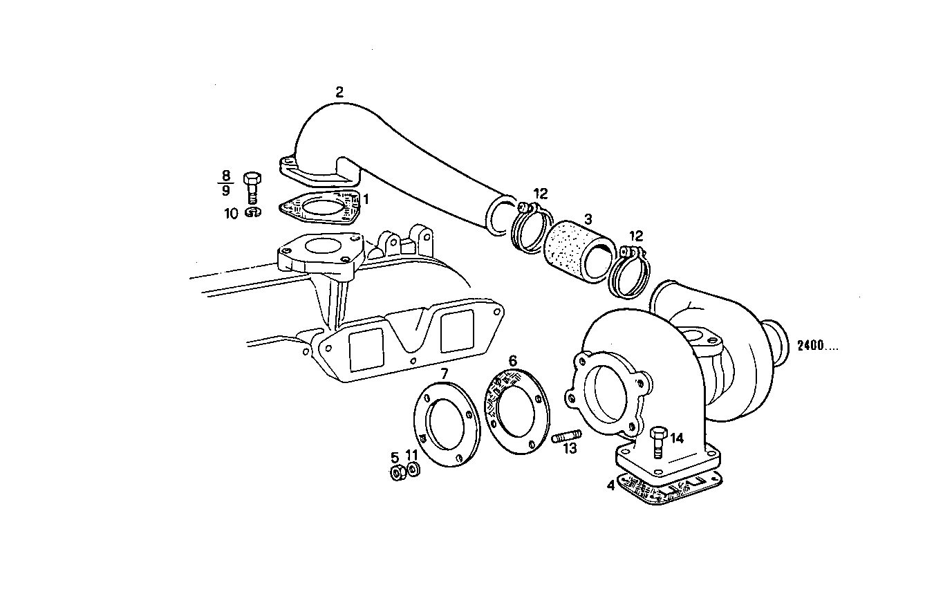 SUPERCHARGING LINES - 8045SU00.00A800 8045SU00 parts diagram
