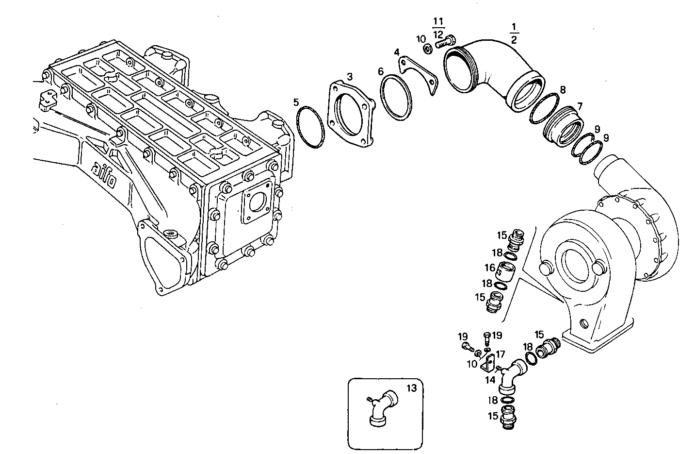 SUPERCHARGING LINES - 8291SRM75.10 8291SRM75 parts diagram