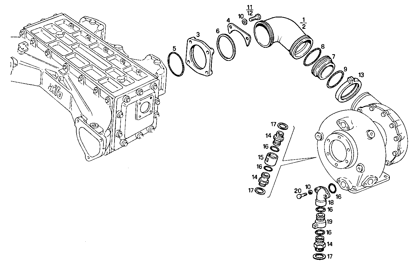 SUPERCHARGING LINES - 8291SRM75.31 8291SRM75 parts diagram
