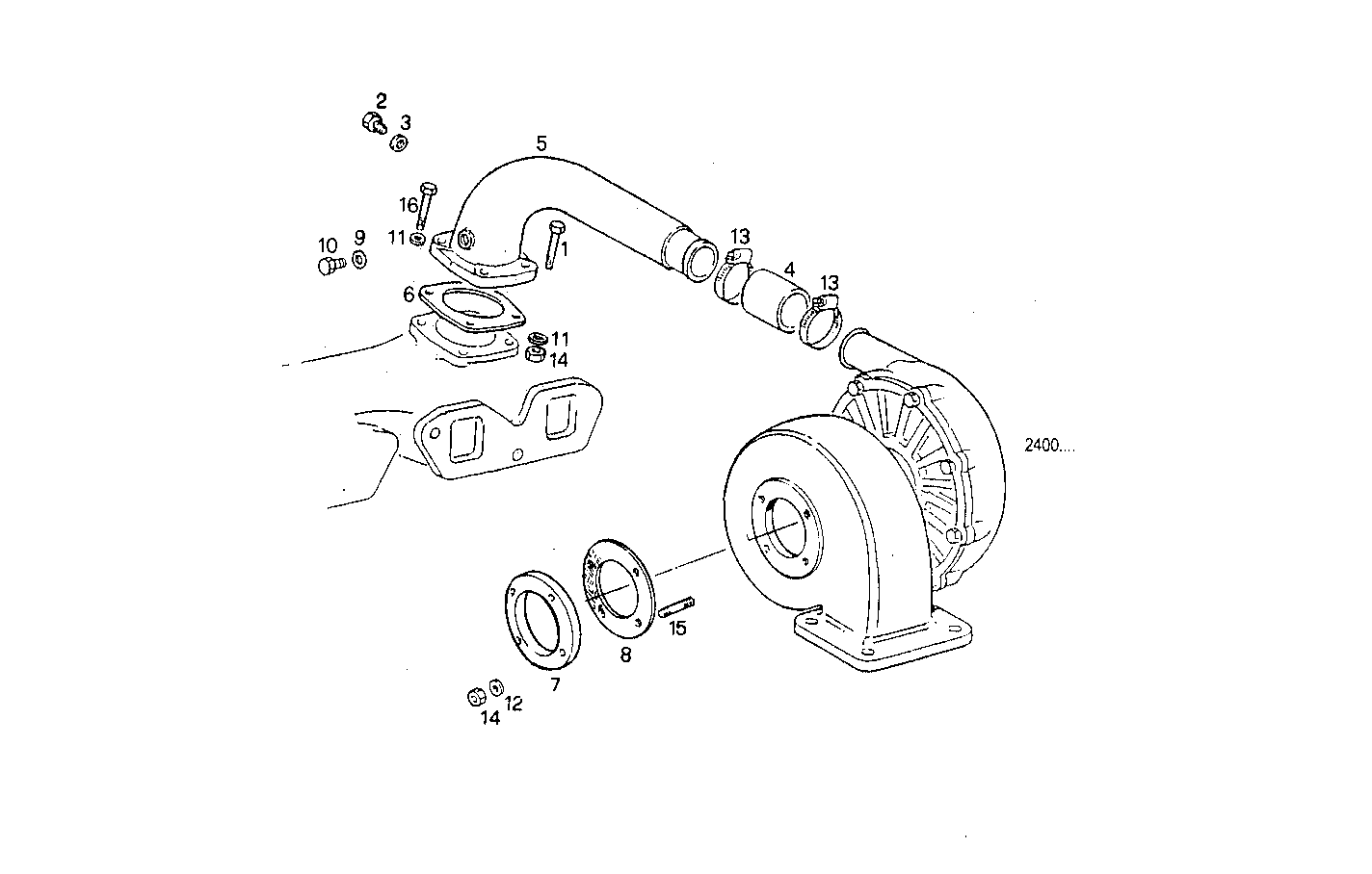 SUPERCHARGING LINES - 8061Si13.05 8061Si13 parts diagram