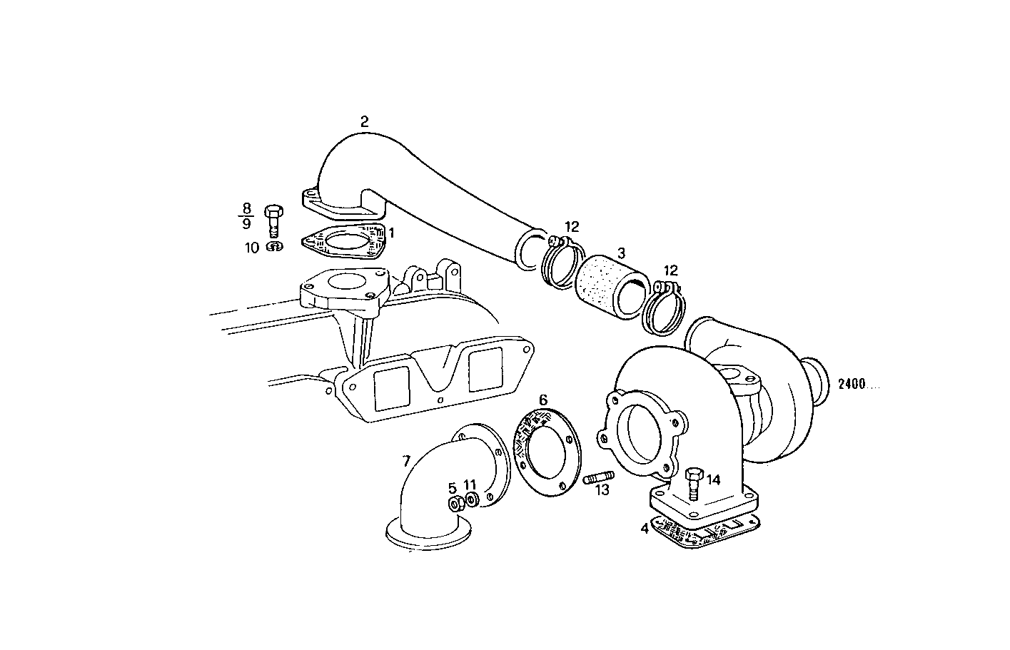SUPERCHARGING LINES - 8045SU00.50A001 8045SU00 parts diagram