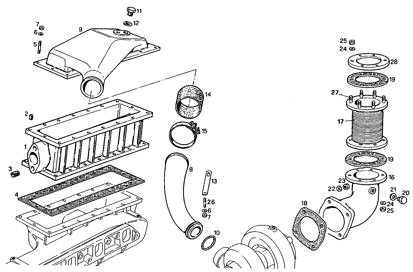 SUPERCHARGING LINES - 8460SM19.13A001 8460SM19 parts diagram