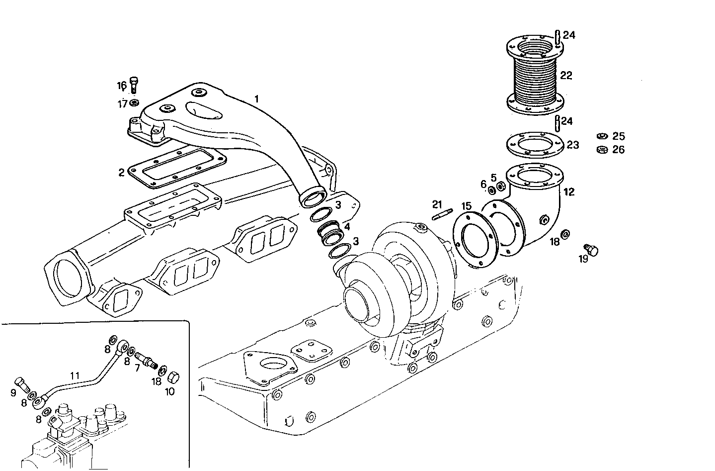 SUPERCHARGING LINES - 8361SRM40.41 8361SRM40 parts diagram
