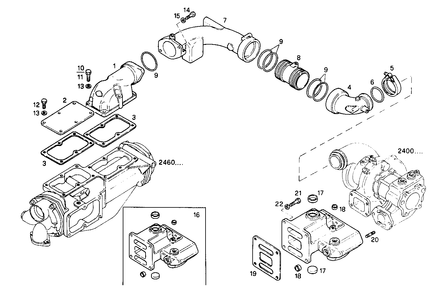 SUPERCHARGING LINES - C78ENTM50.11A001 CURSOR 8 parts diagram