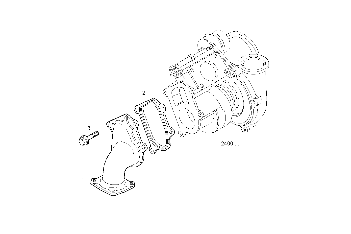 AIR LINES - F4AE3682F*P101 NEF 6 electron. - EURO 4 parts diagram