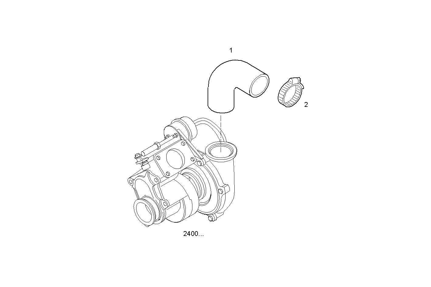 EXIT AIR PIPE - N67MNTX21.00A001 NEF 6 mechanic. - TIER 3 parts diagram