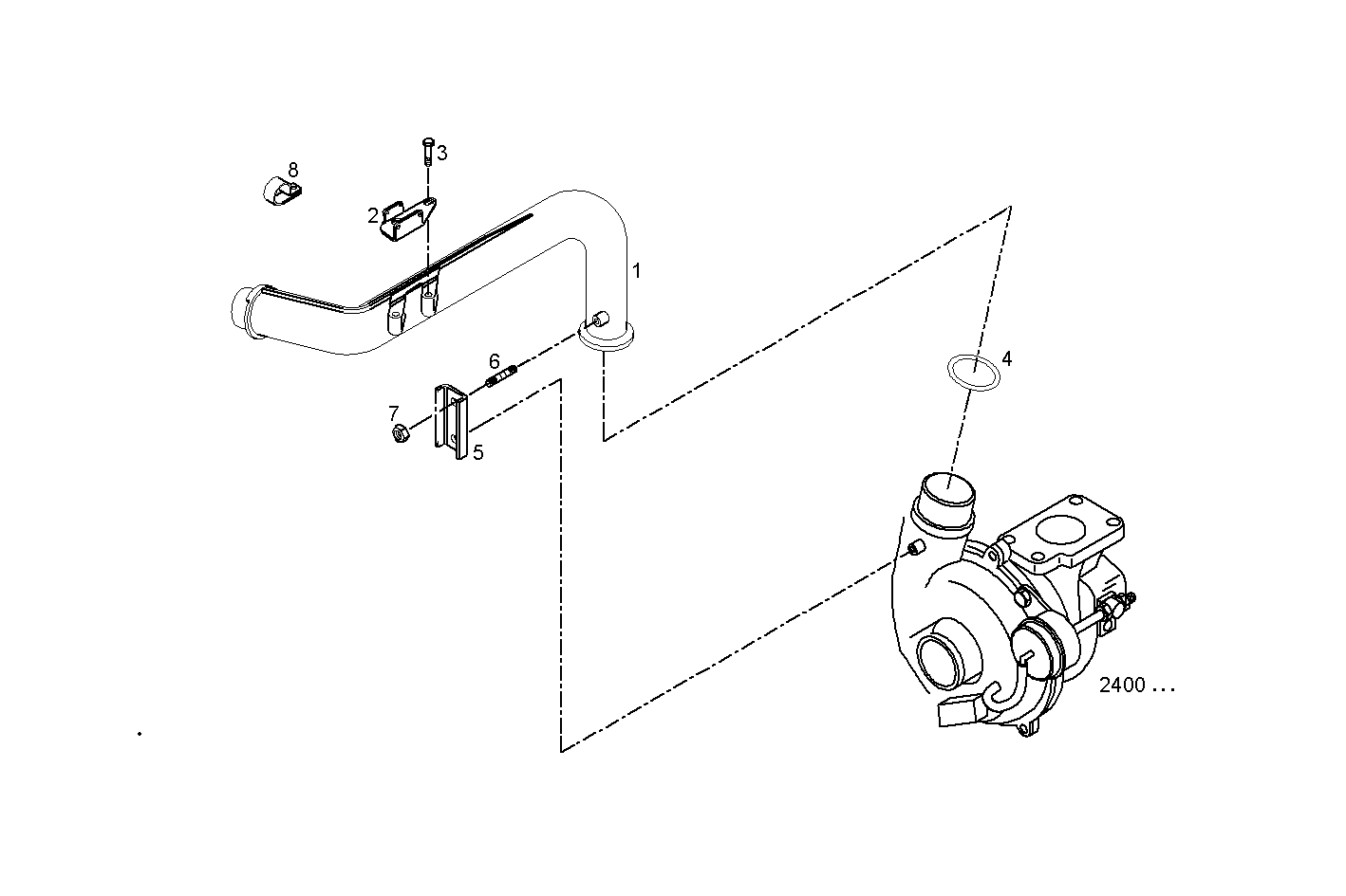 EXIT AIR PIPE - F1CE0481B*A001 SOFIM HPI 3.0L - EURO 3 parts diagram