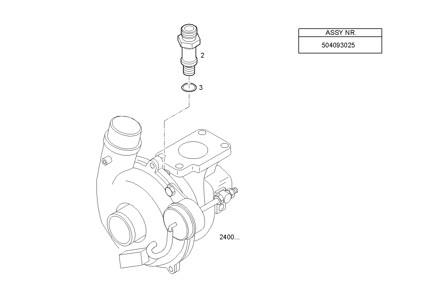 TURBOCHARGER - F1CE0481B*A001 SOFIM HPI 3.0L - EURO 3 parts diagram