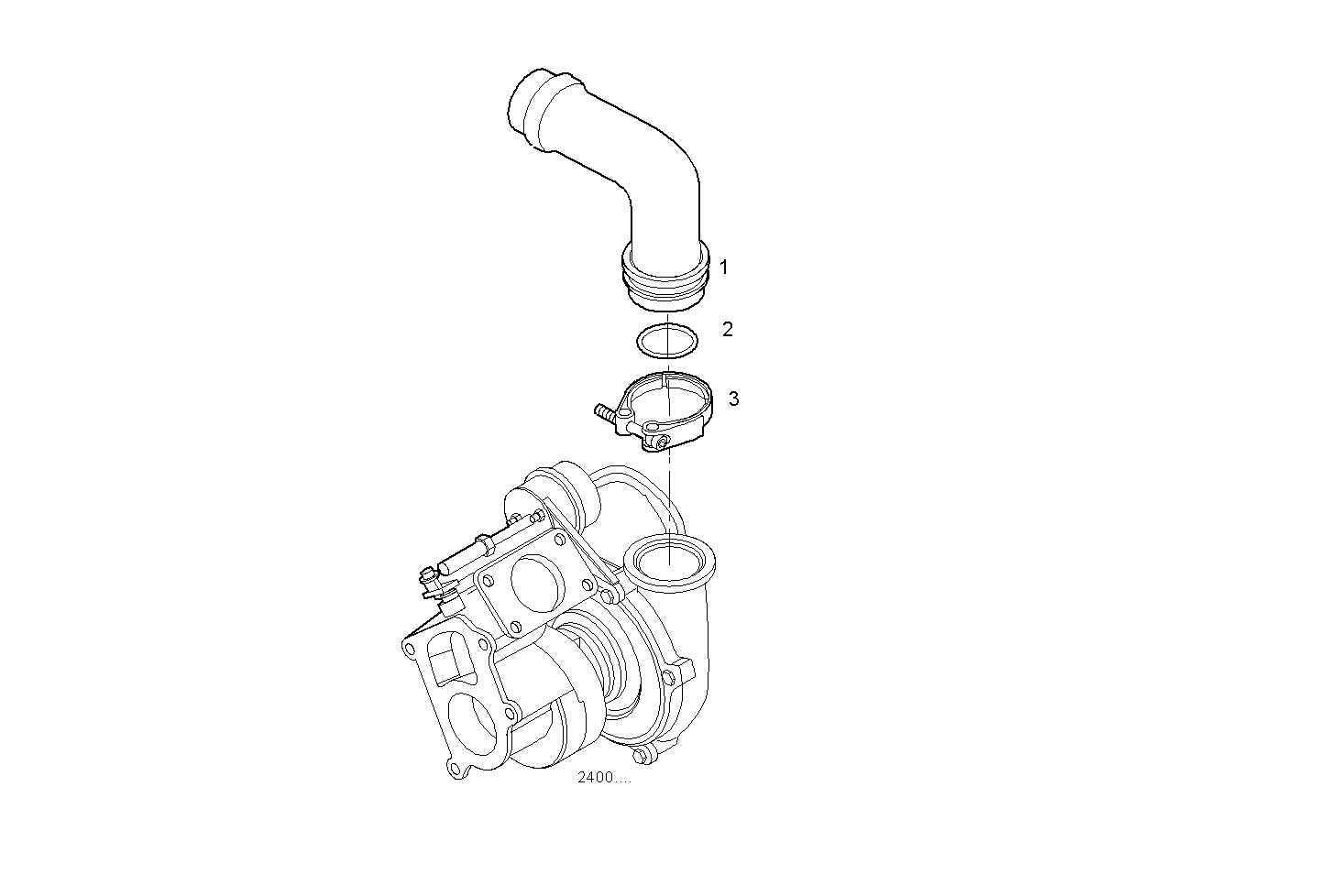 EXIT AIR PIPE - N40ENTE21.00A003 NEF 4 electron. - TIER 2 parts diagram