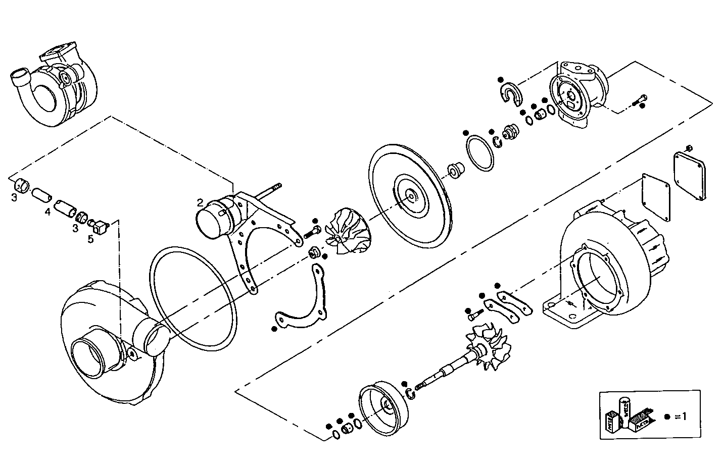 TURBOCHARGER - 8060SRC21.20 8060SRC21 parts diagram