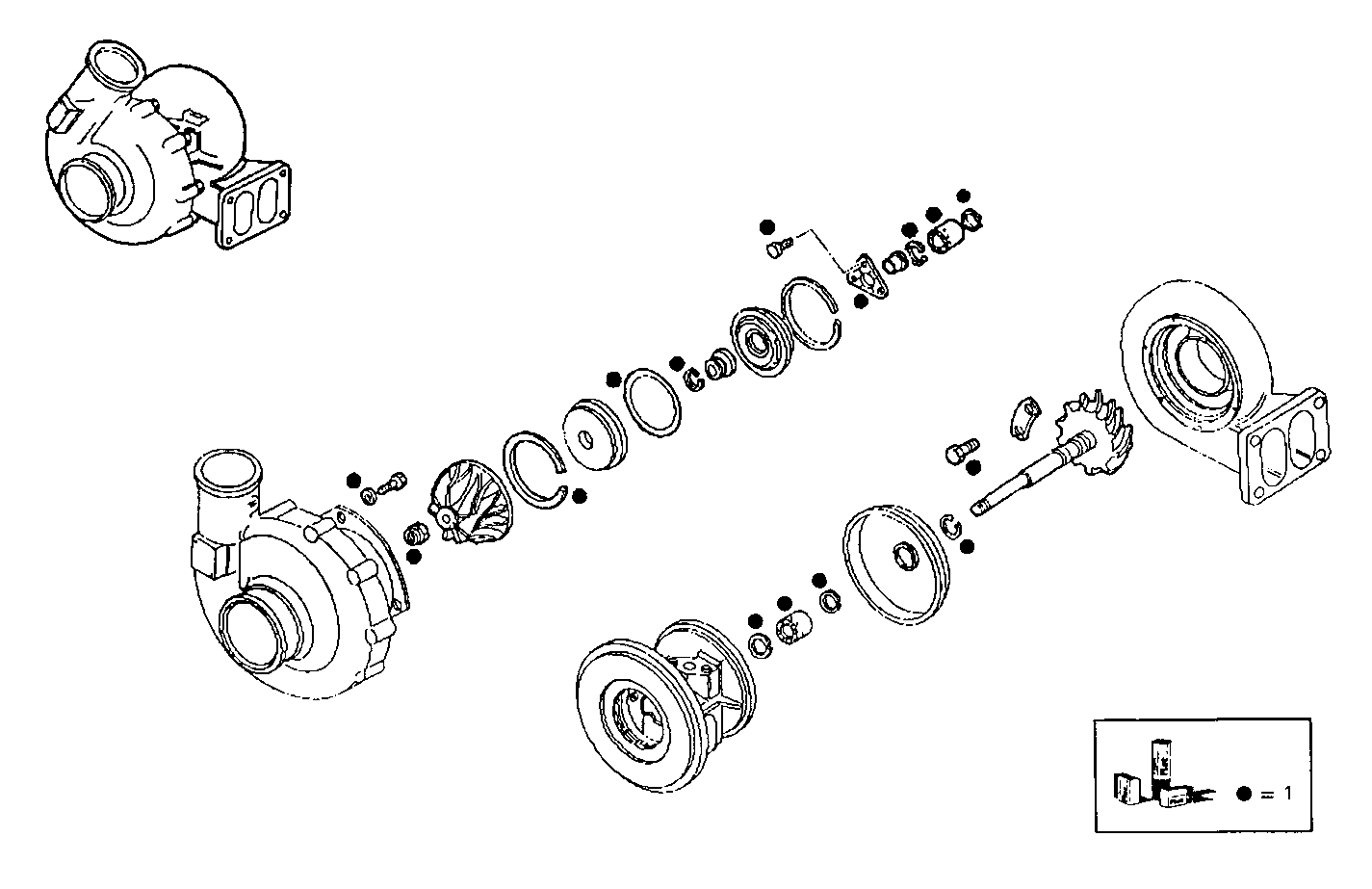 TURBOCHARGER - 8210Si15.00A500 8210Si15 parts diagram