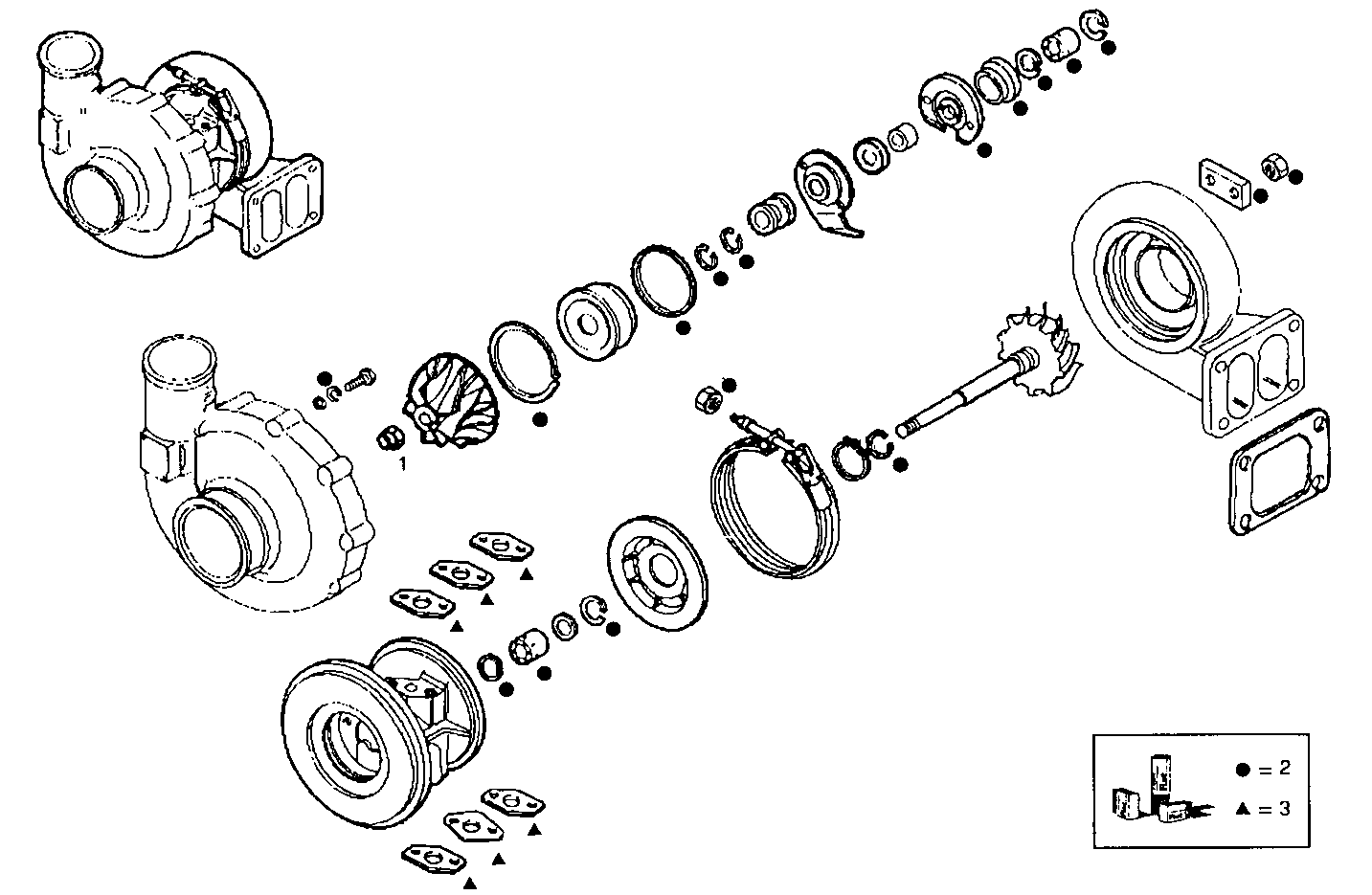 TURBOCHARGER - 8210Si15.00A550 8210Si15 parts diagram