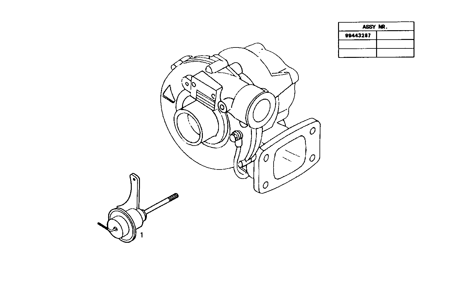 TURBOCHARGER - 8360SRC22.00 8360SRC22 parts diagram