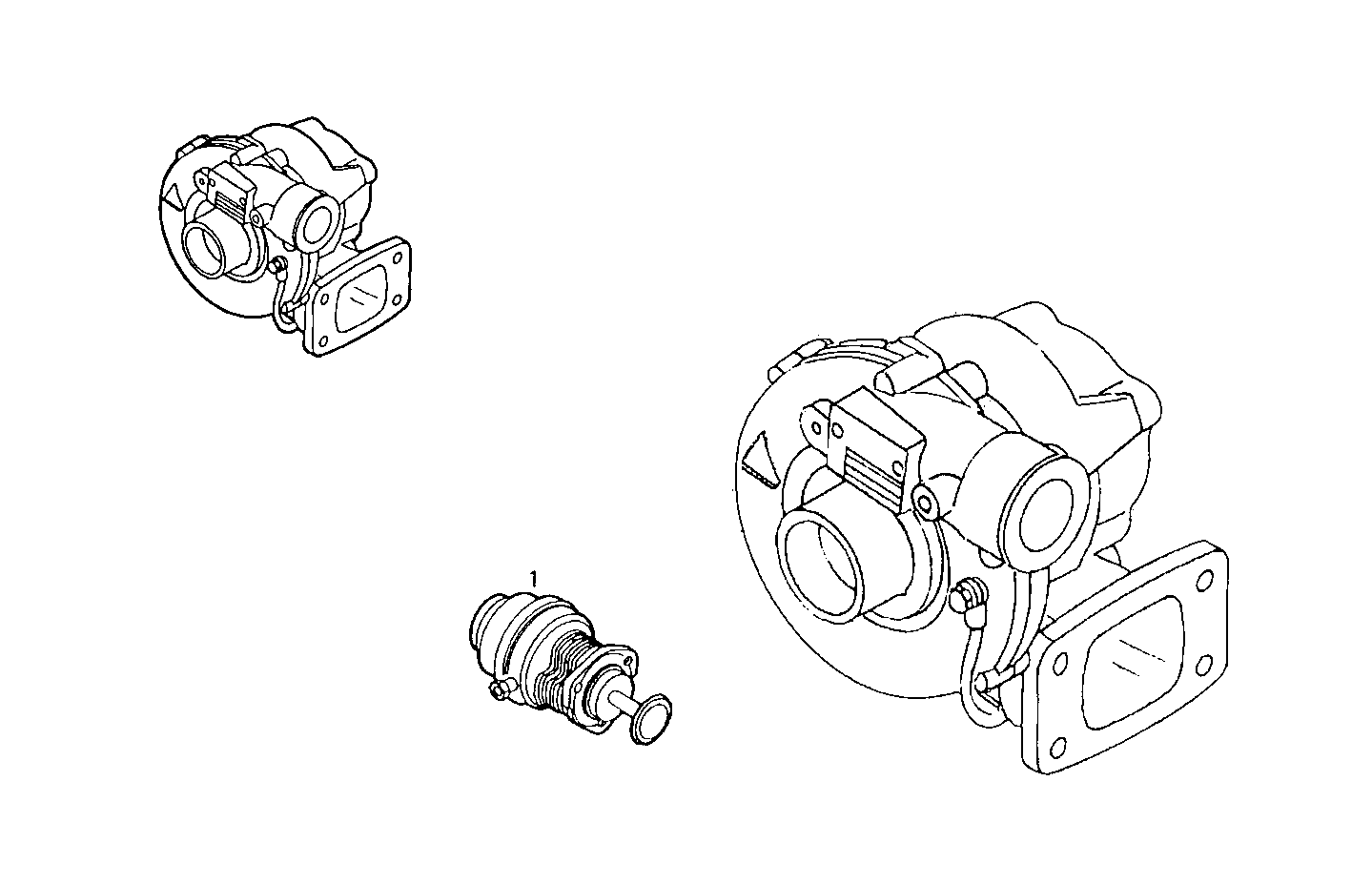 TURBOCHARGER - 8040SC25.00A007 8040SC25 parts diagram